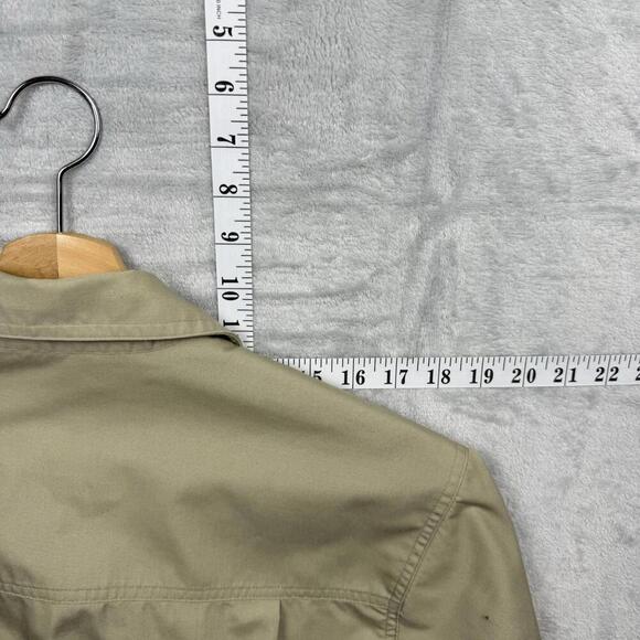 VTG Tilley Endurables Khaki Button-Up Shirt Made in Canada Women Size L Comfort - Picture 11 of 12